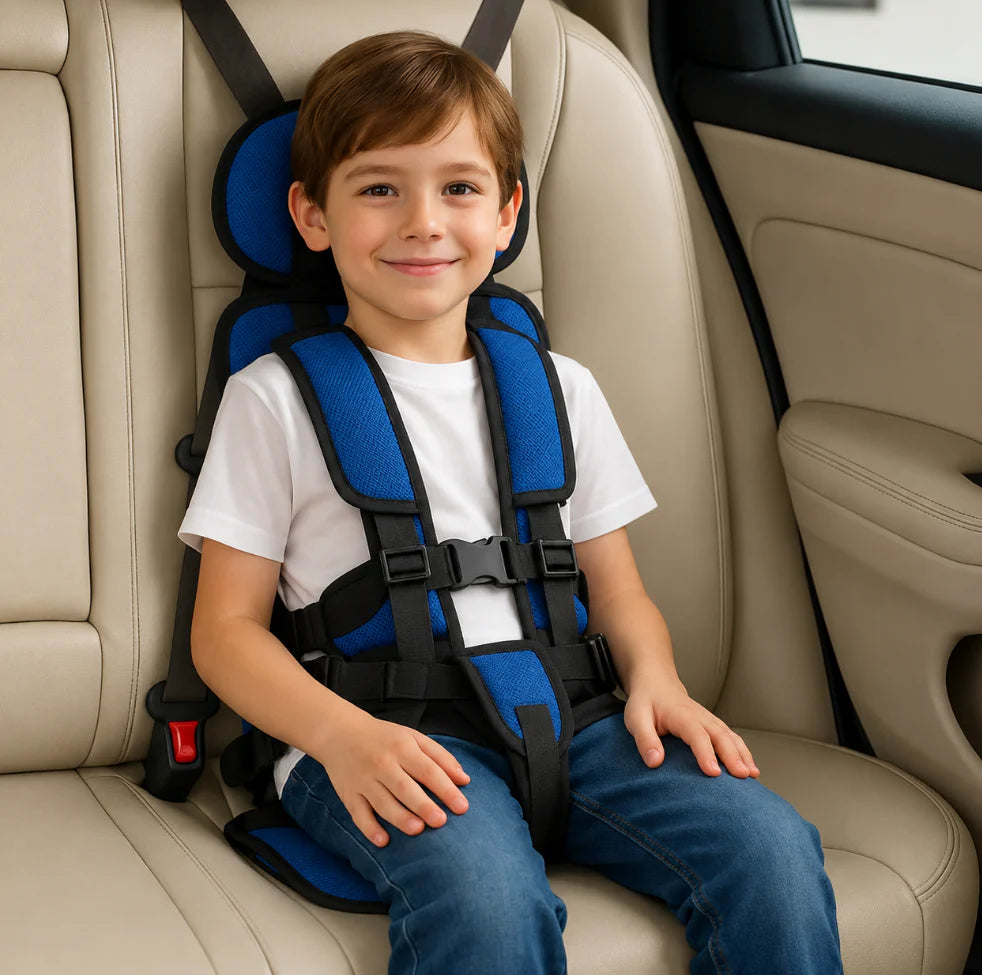 Child Travel Seat | Foldable & Ultra-Light 5-Point Safety Harness