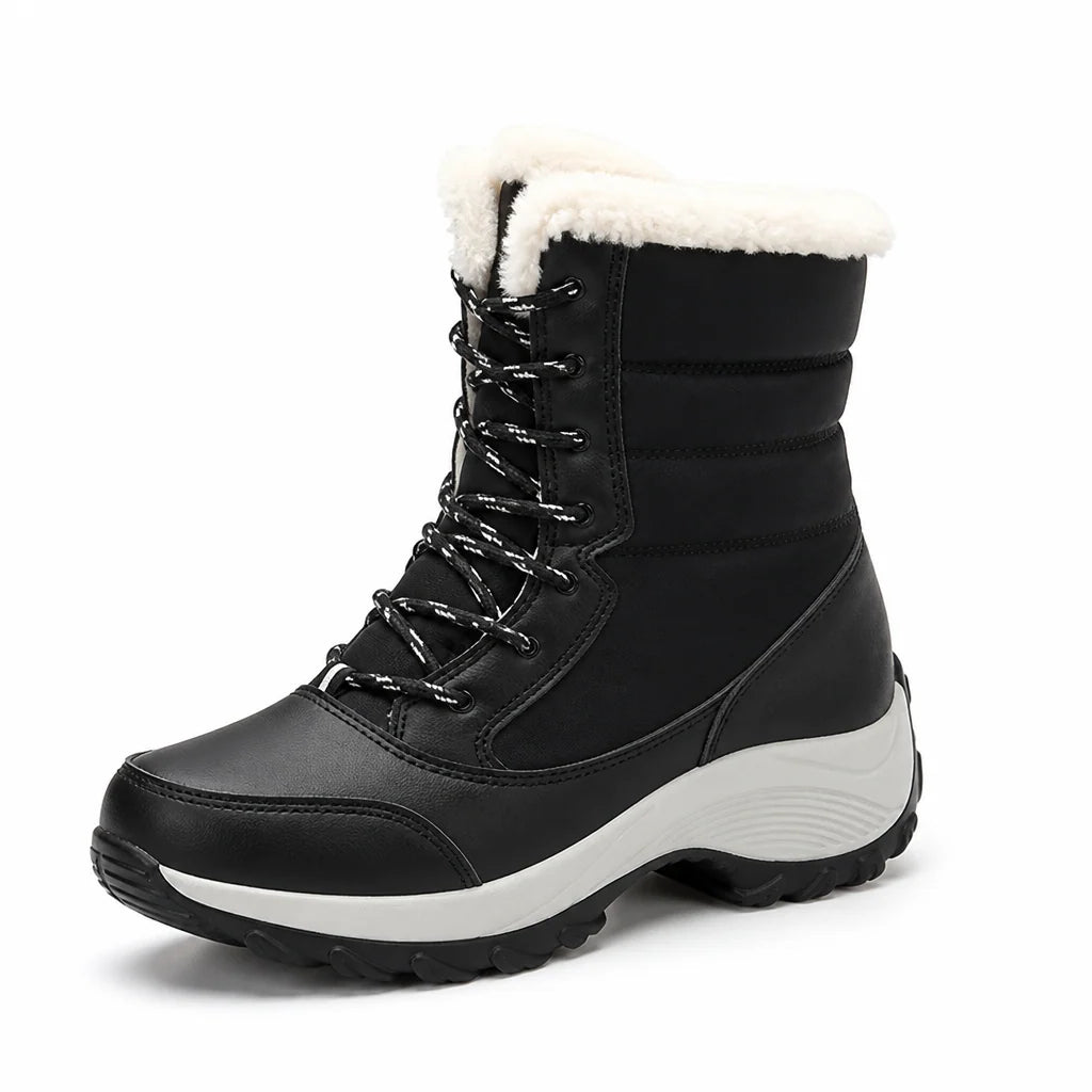 Women's Winter Ankle Boots | Cozy Lined Water-Repellent Slip-On