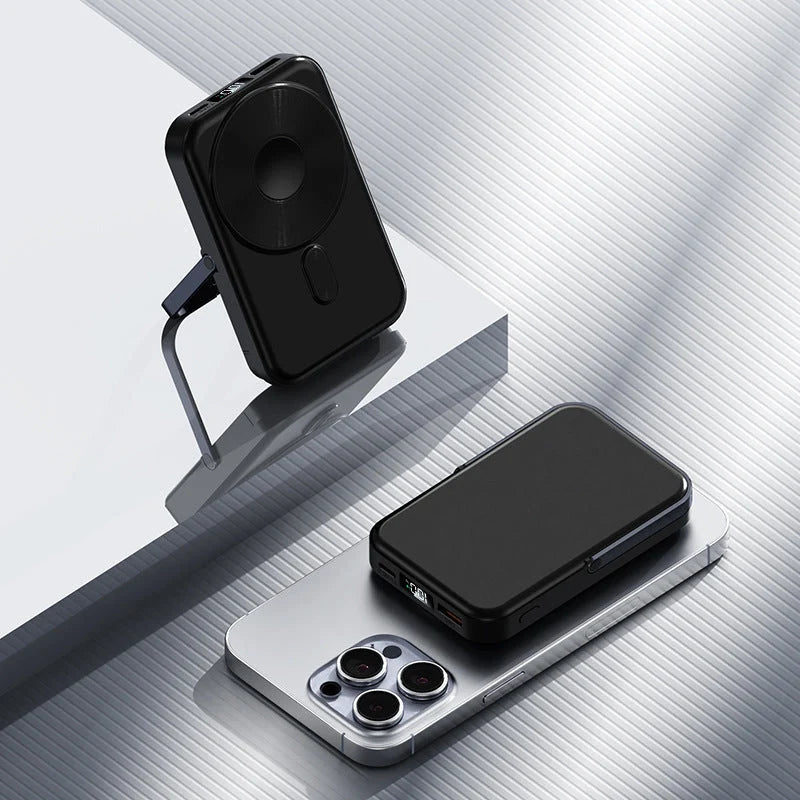 Power Bank | Fast Charging, Foldable Stand & LED Display