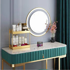 Vanity Organizer | Double-Layer Gold Finish & Space-Saving