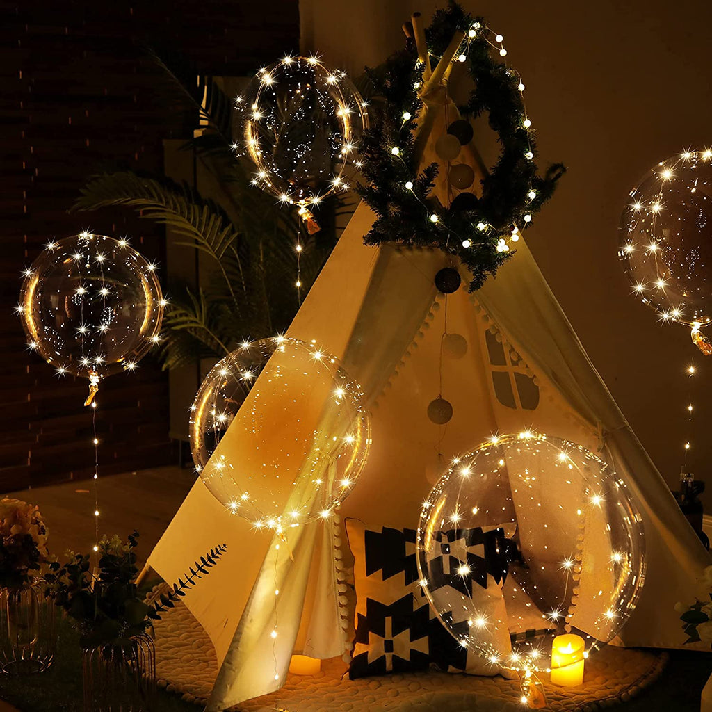 LED Balloons | Light-Up Party Decor | Set of 5, 45 Cm