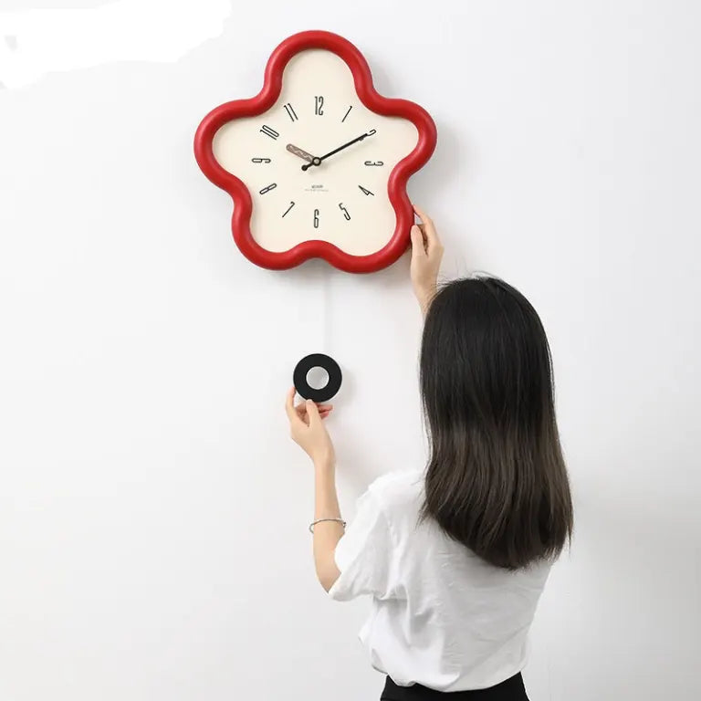 Wall Clock | 3D Floral & Silent Movement | Eco-Friendly MDF & Acrylic