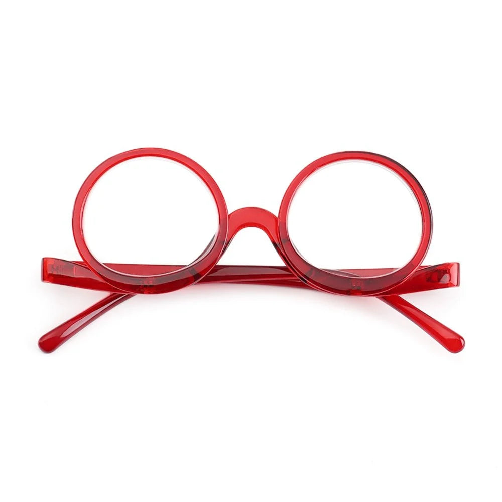Reading Glasses | Flip-Down Makeup Design & Lightweight Frame | 1.0x–4.0x Magnification