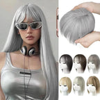 Hairpiece With Bangs | Natural-Looking Synthetic Hair & Added Volume