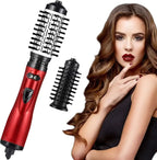 Hair Dryer Brush | 2-In-1 Rotating Styler | Interchangeable Brushes