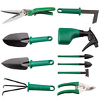 Garden Tool Set | Stainless Steel Heads & Ergonomic Handles | 10 Pieces