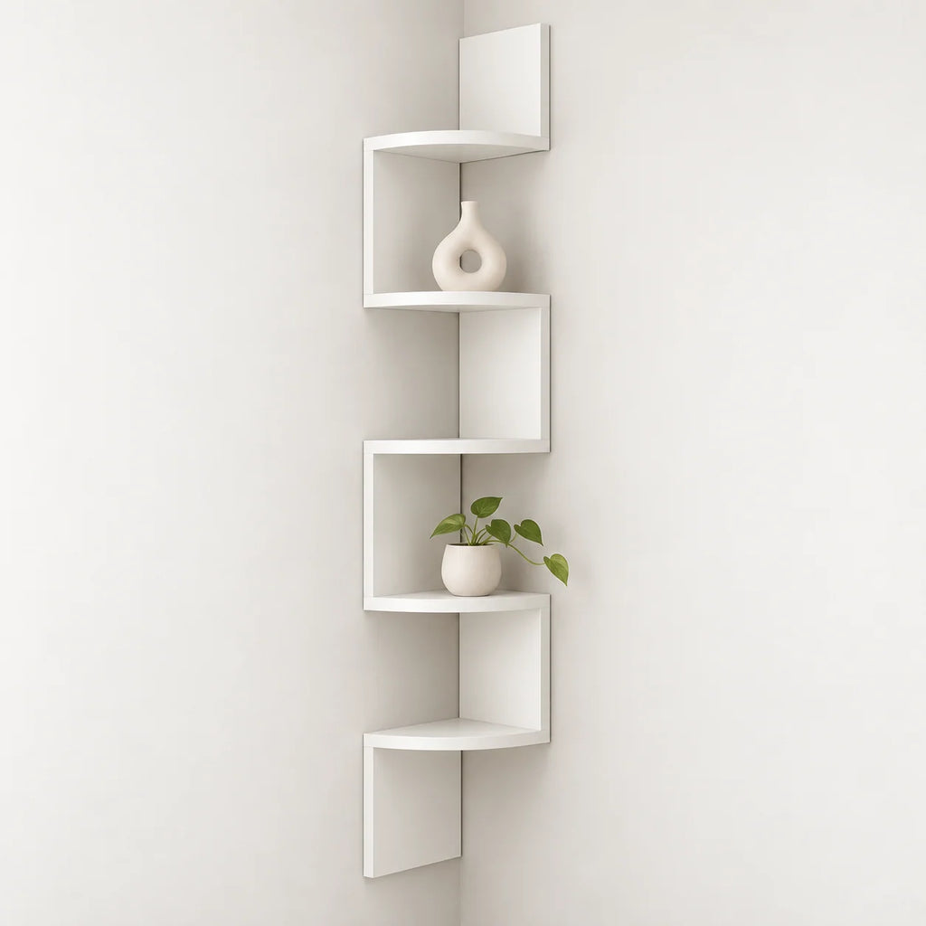 Corner Wall Shelf | Space-Saving Multi-Tier Design