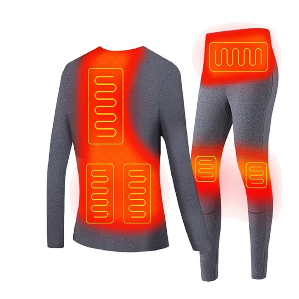 Heated Thermal Underwear Set | Carbon Fiber Heating & 3 Heat Settings