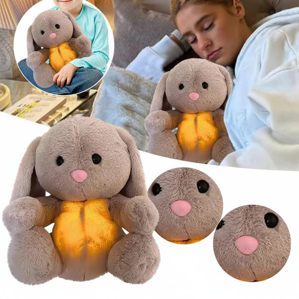 Plush Bunny | Calming Breathing Motion & Soft Plush | Set of 2