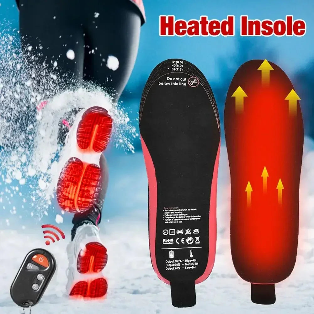 Heated Insoles | Rechargeable With Wireless Remote | 3 Heat Settings