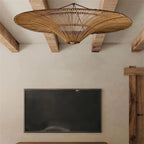 Ceiling Light | Woven Natural Fiber | Warm Ambient Lighting
