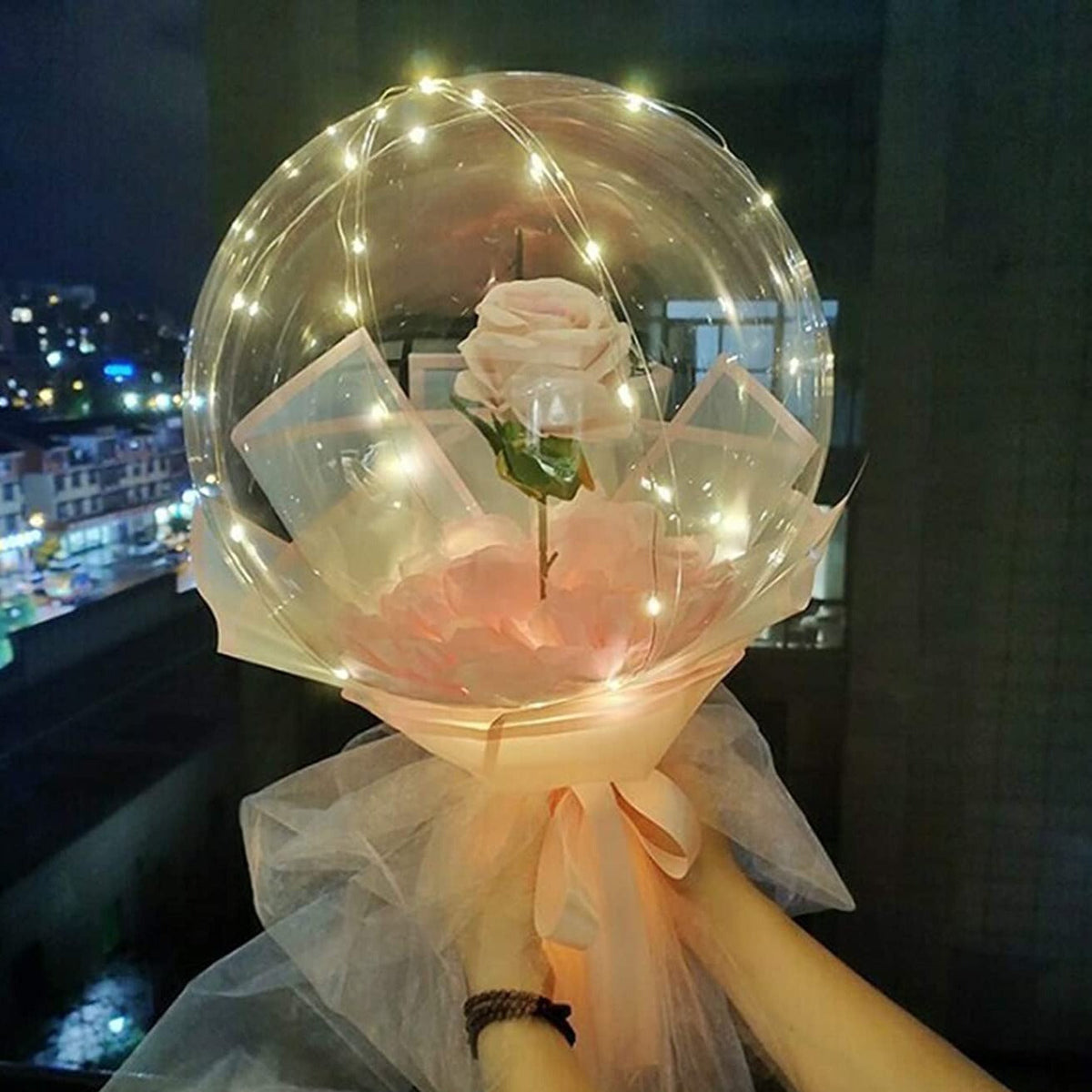LED Balloons | Light-Up Party Decor | Set of 5, 45 Cm