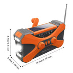 Emergency Radio | NOAA Alerts & Triple Charging | 10000mAh Power Bank