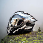 Motorcycle Helmet | Modular Flip-Up Dual Lens | DOT & ECE Certified