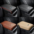 Car Armrest Cushion | Memory Foam Faux Leather | Slip-Resistant Surface
