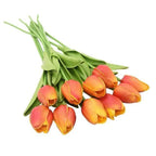 Artificial Tulip Stems | Realistic Silk-Like Blooms | Set of 10