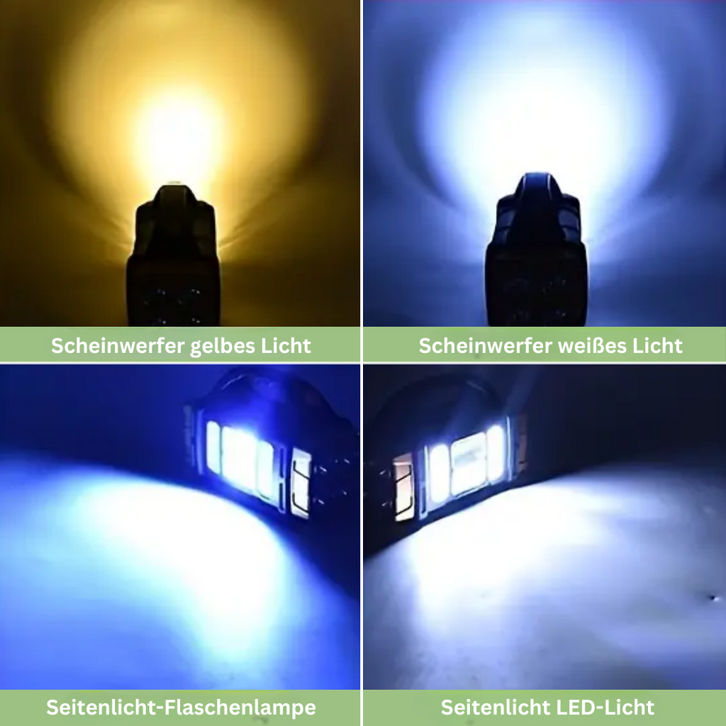 Emergency Flashlight | Solar Charging & Built-In Power Bank | IP44 Water-Resistant
