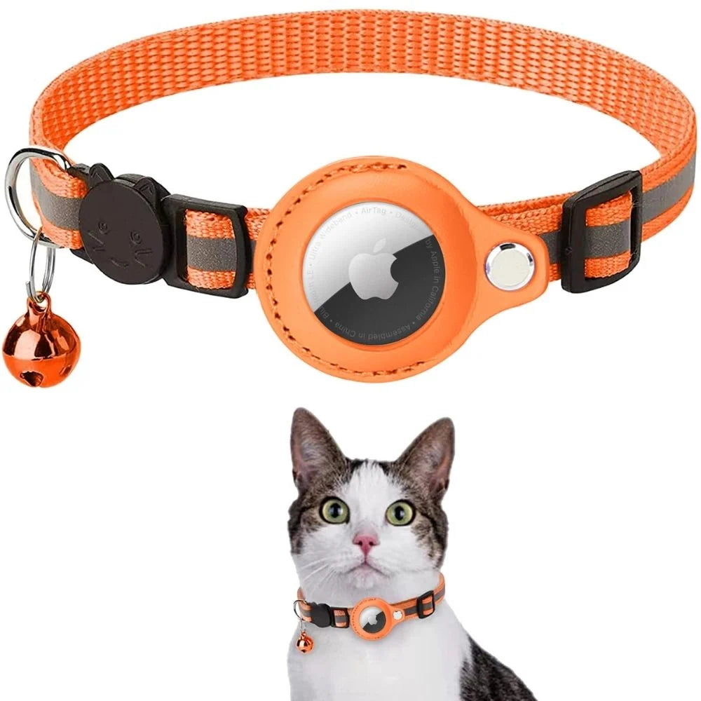 Cat Collar | Reflective & Quick-Release | GPS Tracker Holder