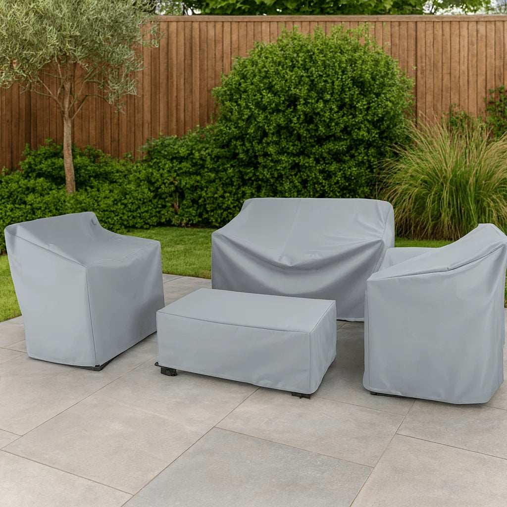 Garden Furniture Cover | Water-Repellent Polyester & UV-Resistant | Secure Drawstring