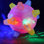 Dog Toy | Interactive LED Jumping & Food-Grade Rubber