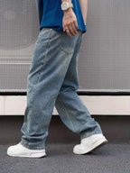 Men’s Jeans | Loose Fit & Wide Leg | Vintage Blue Wash