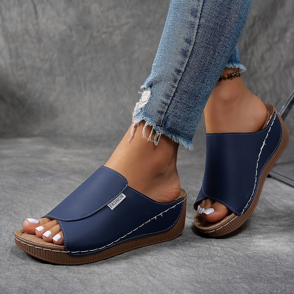 Wedge Sandals | Orthopedic Sole & Adjustable Straps | Slip-On
