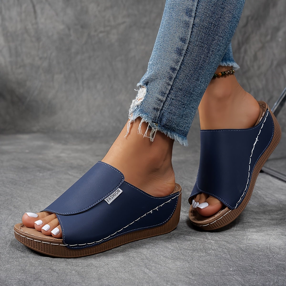 Wedge Sandals | Orthopedic Sole & Adjustable Straps | Slip-On