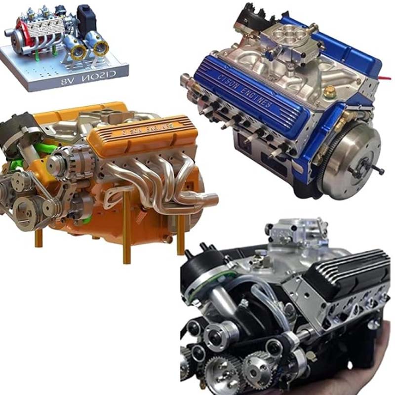 V8 Engine Model Kit | Gasoline-Powered & CDI Ignition