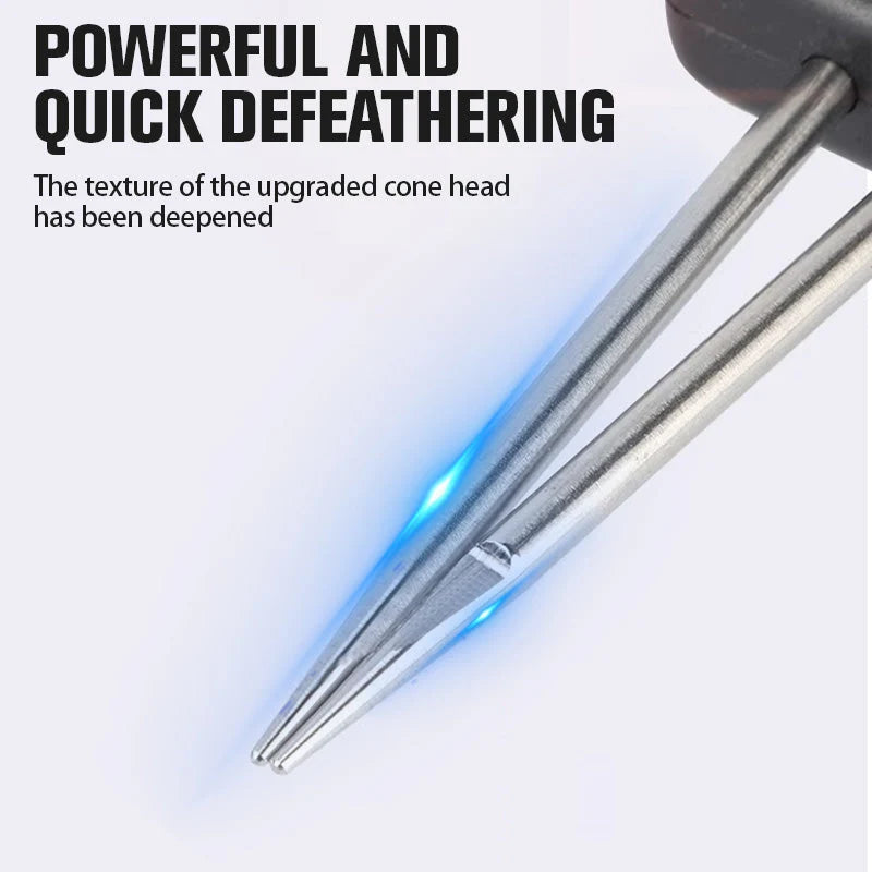 Poultry Plucker | Handheld & Gentle Cone-Head | Rechargeable & Mains Power