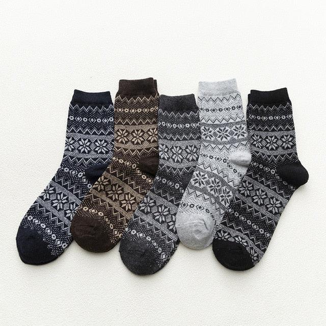 Winter Socks | Warm Wool Blend & Scandinavian Pattern | Unisex