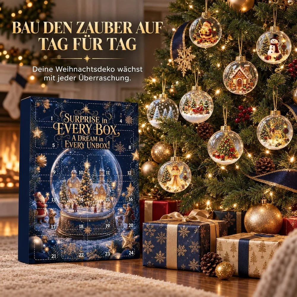 Christmas Bauble Advent Calendar | 24-Day Countdown | 24 Baubles