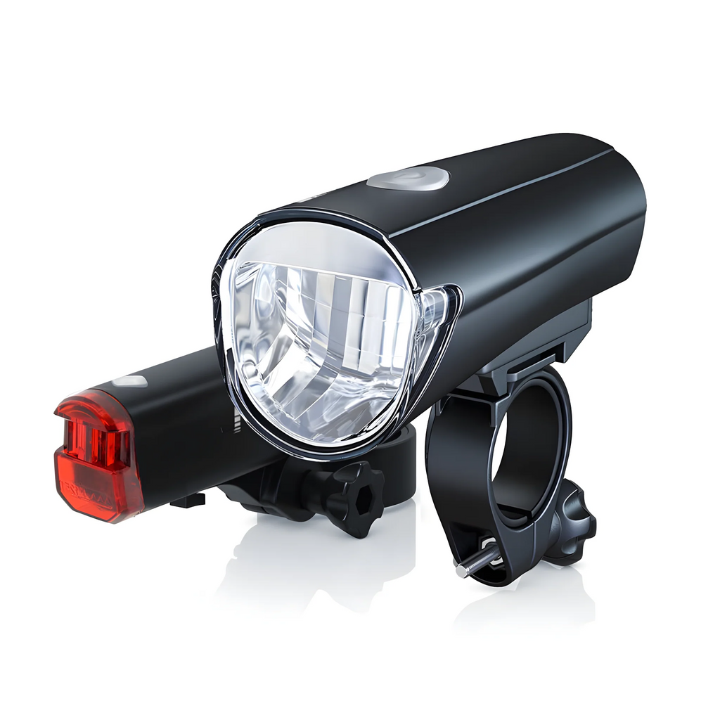 Fahrradlicht-Set | Ultrahelle LED vorne & hinten | Bis zu 48 Stunden Laufzeit
