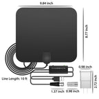 Indoor HDTV Antenna | Signal-Boosting & 300-Mile Range