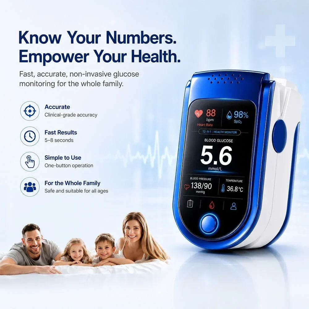 Health Monitor | Digital Display & Glucose Tracking