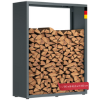 Firewood Rack | Weather-Resistant Galvanized Steel | Adjustable Feet