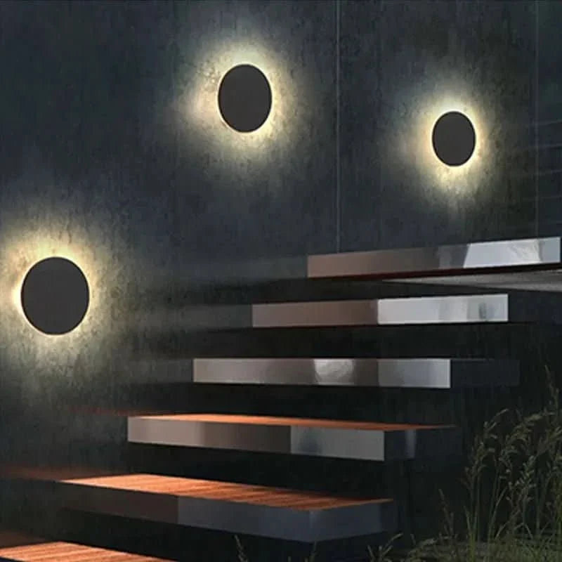 LED Wall Light | IP65 Metal Housing & Integrated LED | Round & Square