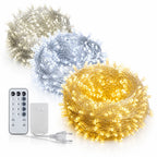 Outdoor String Lights | Energy-Efficient LED & Weather-Resistant | Transparent Cable