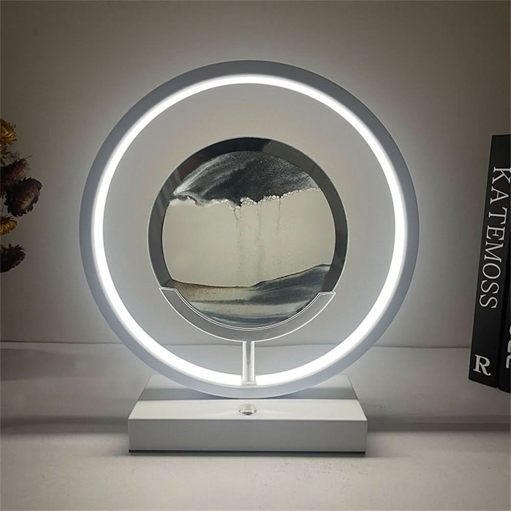 Sand Art Lamp | Rotating 3D Sand Art & Warm LED Light | USB Charging