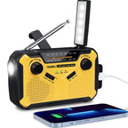 Emergency Radio | Solar & Hand-Crank Charging | SOS Alarm & LED Lights