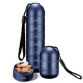 Pill Organizer | Modular Threaded Aluminum Alloy & Waterproof O-Ring | 7 Compartments