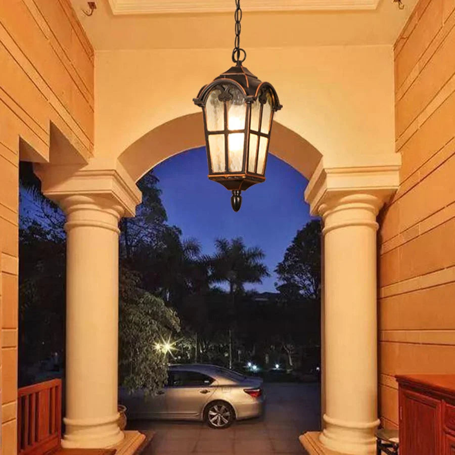 Outdoor Ceiling Pendant Light | Die-Cast Aluminum | IP55 Waterproof