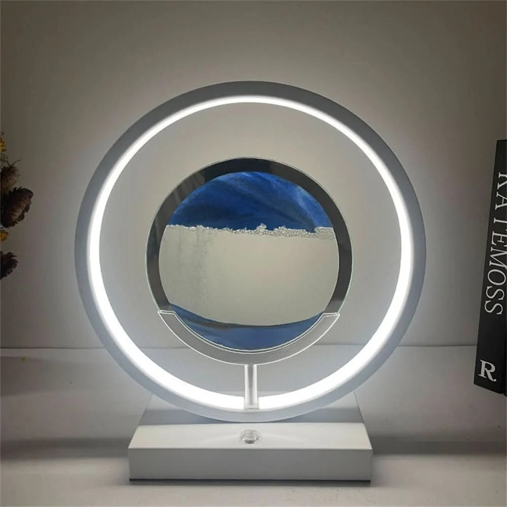 Sand Art Lamp | Rotating 3D Sand Art & Warm LED Light | USB Charging