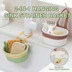 Hanging Sink Strainer Basket | Fine Stainless Steel Mesh & Lock-Release