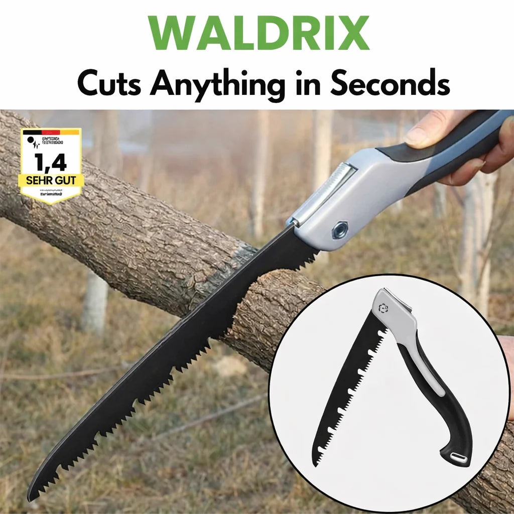 Folding Saw | Hardened Steel Blade & Non-Slip Handle