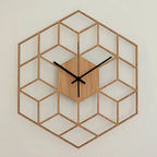 Wall Clock | Hexagonal Bamboo & Silent Movement
