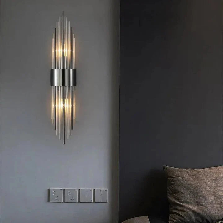 Wall Light | Crystal Accents & Tunable LED | 35 cm