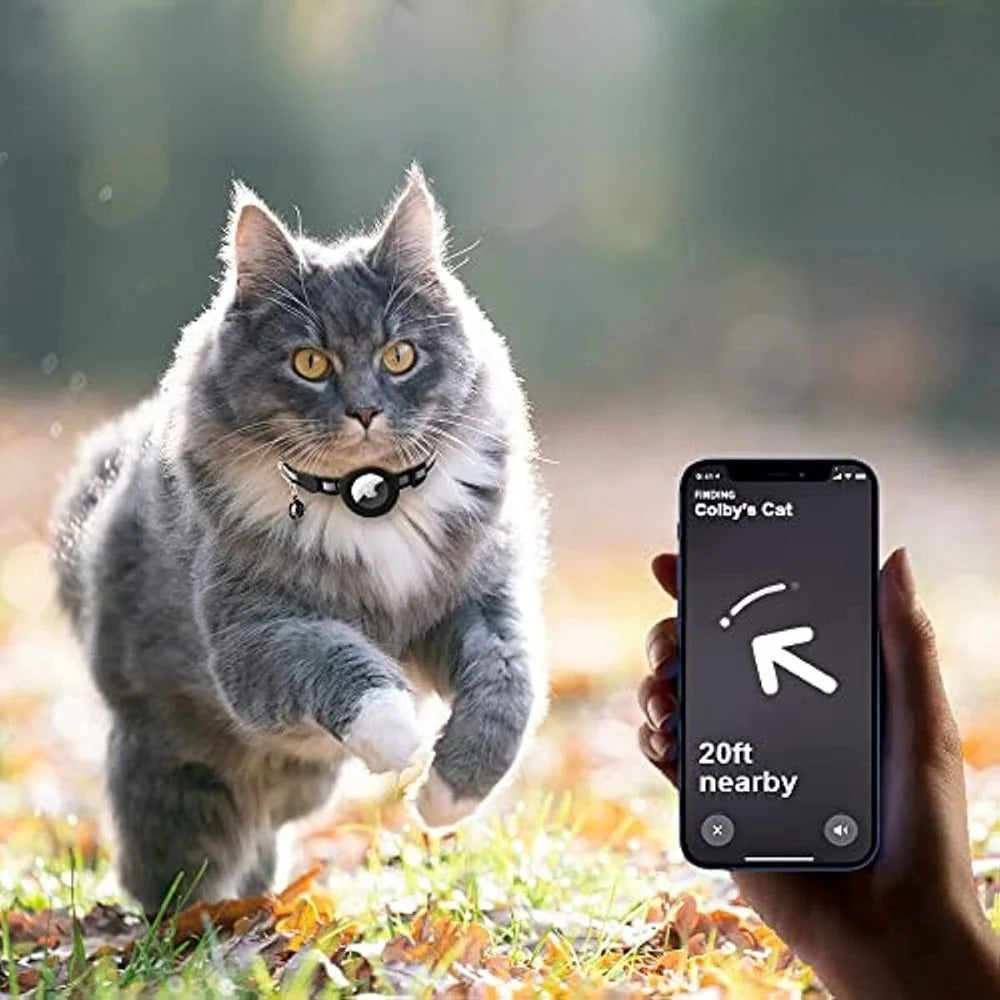 Cat Collar | Reflective & Quick-Release | GPS Tracker Holder