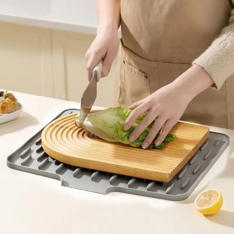 Silicone Drip Mat | Inclined Drainage & Heat-Resistant