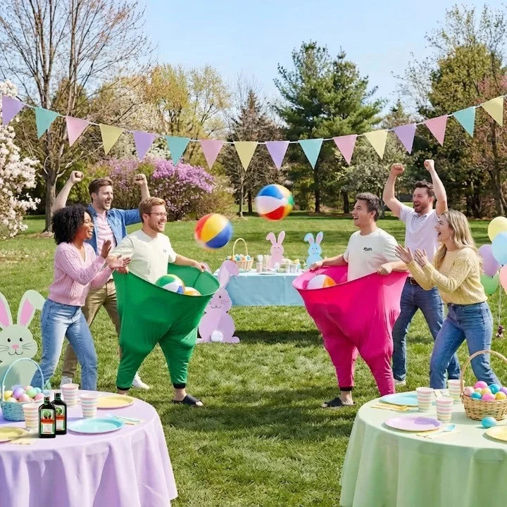 Giant Pants Game | Extra-Large Pants | 2 Balls & Air Pump