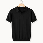 Men's Polo Shirt | Knitted Slim Fit & Ribbed Cotton